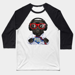 Dog listen to Music Baseball T-Shirt